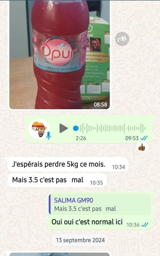 Résultats avant après